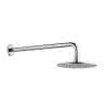 LF Kopfbrausenset, Kopfbrause rund 206mm Wandmontage, runde Rosette chrom