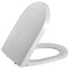 WC-Sitz T Soft D m.Deckel Weiß Uni-flex-scharnier m.Kipp, Edelstahl