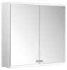 ACTIS-Spiegelschrank Alu m LED-Beleucht. 800x700x160mm 2-türig Korpus verspiegelt