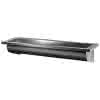 KD Waschrinne CANAL L.1200 2 Hl.D22 Abl. links Edst. 1.4301 sat