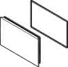 HG Abdeckung Thermostat ShowerTablet Brause Aufputz chrom
