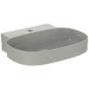 IS Waschtisch Linda-X 1 Hl. o.Ül. 600x500x135mm geschliffen Weiß