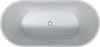 DU DuraSenja BW Freisteh,Oval,Weiß,Acryl 1500x750x585,RS 2,incl.FG u.AÜL-Garn.