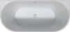 DU DuraSenja BW Vorwand,Oval,Weiß,Acryl 1700x800x585 RS 2,incl.FG u.AÜL-Garn.