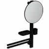 IS Beauty Bar Accessoires-Kombi. Alu+ M700 mit Spiegel d:320mm Silk Black