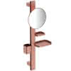 IS Beauty Bar Accessoires-Kombi. Alu+ S700 mit Spiegel d:200mm Rose