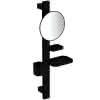 IS Beauty Bar Accessoires-Kombi. Alu+ S700 mit Spiegel d:200mm Silk Black