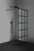 Inloop Black Series Black Square 1000x2100mm Beschlag schwarz