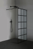 Inloop Black Series Black Square 1400x2100mm Beschlag schwarz