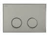 WC Betätigungsplatte MEPA Frame 2-M Laminam Warmgrau-Glanzchrom