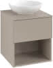 ARTO-Konsolen-Unterschrank 500mm f AWT38 1 Ausz 1 Aussch oLB C520H0 VD Sand Grey