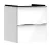 HG Waschtischunterschrank Xelu Q we hgl 580x475mm mit 2 SK für WT chrom