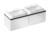 HG Aufsatzwaschtisch ge Xelu Q 600x480mm m.Hahnl.o.Überl.SmartClean weiß