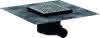 HG Komplettset Punktab.RainDrain Point 150x150mm Edelstahl gebürstet