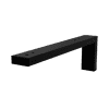 SA Tragekonsole schwarz matt 2morrow (ZB120) 400x125x50 Schwarz-Matt