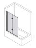 sanibel 3001-Duschfalttür BF2A L a Badew Wandanschlag links 1000x1400mm SPO/ESG