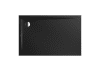 Duschfläche 80x120x2,5cm,extrafl. Träger more4YOU, schwarz matt, Secure+