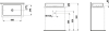 LF WT-Schale LIVING Saphirkeramik 340x600x110 o. Hl. o.Ül. schwarz matt