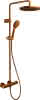 DU Duschsystem 1000 MinusFlow Brausether mostat, Bronze Gebürstet