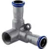 GE Mapress Edelstahl Eckanschlusswinkel 90Gr d22-Rp1/2, L:6,2cm