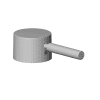 DO Griff für Wanne Stand ERSATZTEILE 90206600400 52 x 35 x 117 mm Chrom