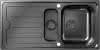 HG Einbauspüle S440-A517 100 Abtropffl. automatische Ablaufgarnitur Edelstahl
