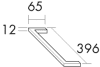 BB Handtuchhalter (HH 401K) Zubehör, 396x65x12, Chrom