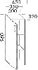 BB Halbh.Schrank (UH 3025) Sys30, 320x300x960, PG1