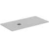 IS Rechteck-Brausewanne Ultra Flat S + 1600x800mm Abl.55cm Mitte/Seite Weiß