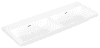 VB Doppelwaschtische Subway 3.0 4A71D6 1 300x475x165mm Rechteck Weiß Alpin