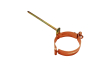 Kupfer Fallrohrschelle DM60 mit Schlagstift 200mm
