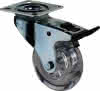 Lenkrolle m.Festst.D.50mm Trgf.40kg m.Platte m.Festst.Ku.transp.BS ROLLEN