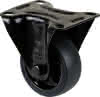 Bockrolle D.80mm Trgf.100kg Gum.Platte