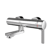 AR Thermostat-Wandbatterie, F5, EHM, Schwenkauslauf, 195 mm, Option C-Modul