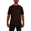 Arbeits T Shirt WTSSBR L braun mit UV Schutz