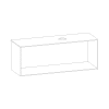 SCALIDO-Konsolenplatte m. Rahmen f WT US 1522x560x510mm 1 Aussch rechts Farbvar G
