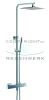 REGENWERK - Duschsäule, eckig mit KB RWF250Q, HB 10770133 und ISO160