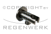 REGENWERK Brush Edition - Wandhalter mit Wandanschlussbogen, rund, aus Messing