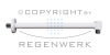REGENWERK White Edition - Wandarm rund, 400mm, weiss matt