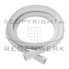 REGENWERK White Edition - Brauseschlauch Isoflex, 1600mm, 2x 1/2" Drehkonus DN15