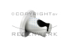 REGENWERK White Edition - Wandhalter starr, rund, Messing weiss matt