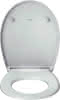 DU Univ. WC-Sitz Oval Tief 452mm, Ülap. Absenkaut.,abnehmb.,Scharn. Edelst.,Weiß
