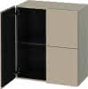 DU Halbhochschrank L-Cube 363x700x800mm 2 Türen, taupe