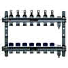 REHAU Verteiler HKV-D Easyflow Edelstahl 7 Kreise, mit Durchflussanzeige min/max
