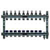 REHAU Verteiler HKV-D Easyflow Edelstahl 9 Kreise, mit Durchflussanzeige min/max