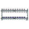 REHAU Verteiler HKV-D Easyflow Edelstahl 13 Kreise, mit Durchflussanzeige min/max