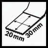 Tauchsägeblatt AIZ 20AB B .20mm Eintauch-T.30mm Sta