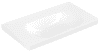 VB Doppelwaschtische Skyla 5A5183 800x46 0x160mm Rechteck Stone White CeramicPlus
