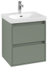 VB Waschbeckenunterschränke Skyla C79300 522x596x424mm Eckig Soft Green