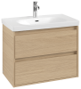 VB Waschbeckenunterschränke Skyla C79600 772x596x439mm Eckig Nordic Oak